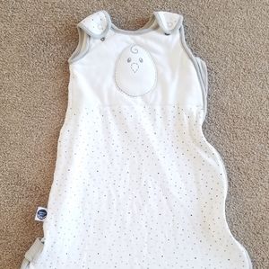 Nested Bean Gray White Star Swaddle Small 0-6